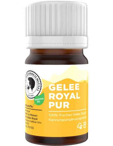 Gelée royale pure, 30g, Gelée royale de haute qualité (lait d'abeille), Livré frais